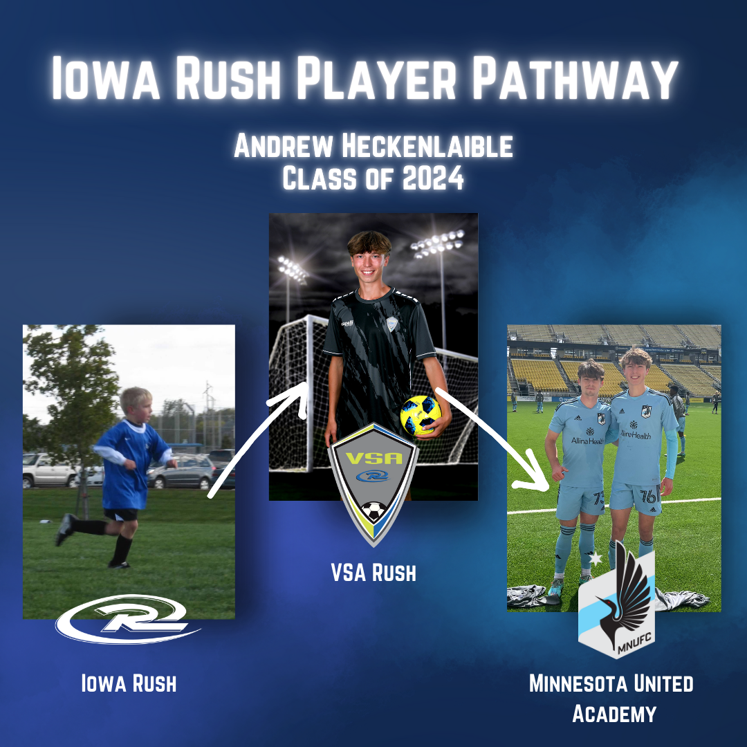 Iowa rush player pathway andrew heckenlaible class of 2024