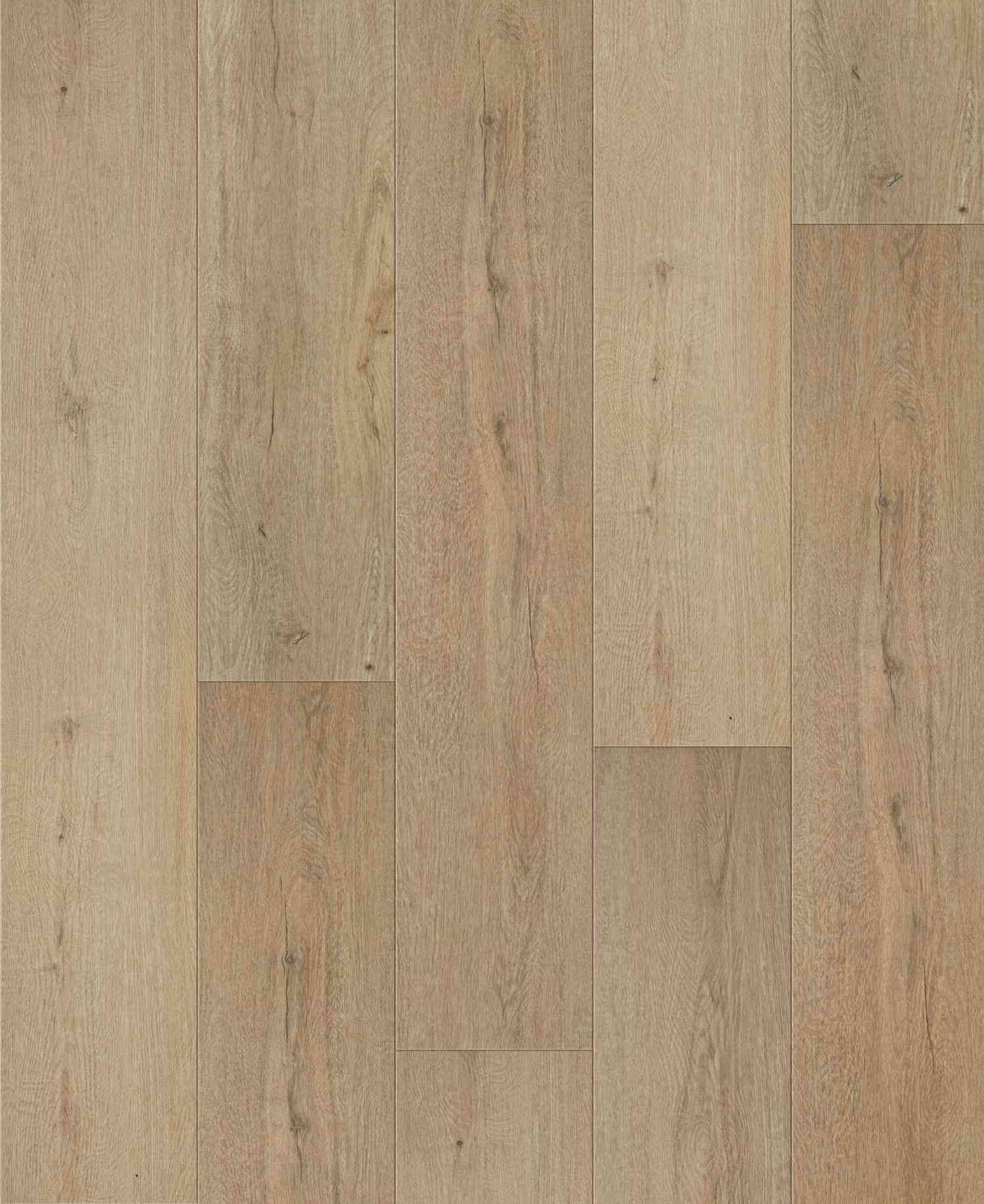 A close up image of a Vienna Oak hybrid wood floor.