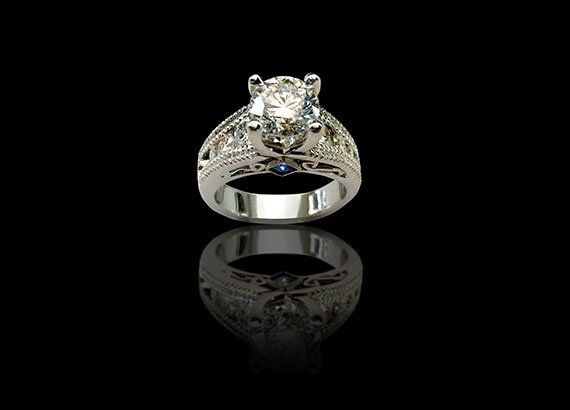 Beautiful Engagement Ring — Palm Desert, CA — D. Bierfeldt Jewelers
