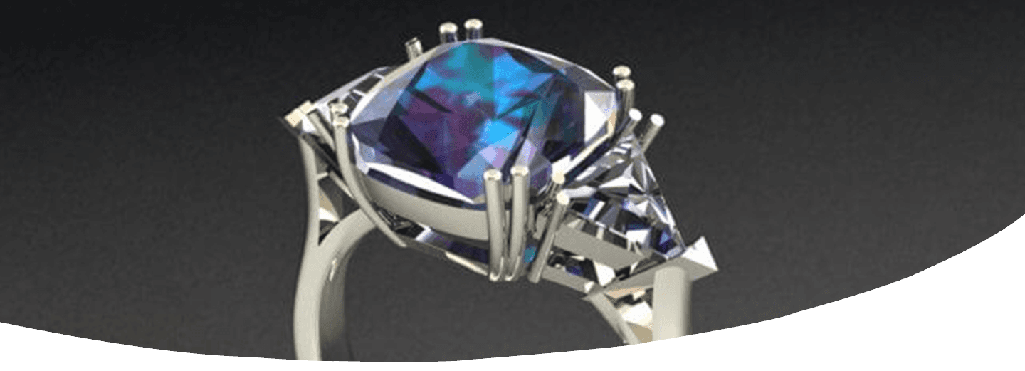anello con diamante