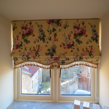 I offer Roman blinds
