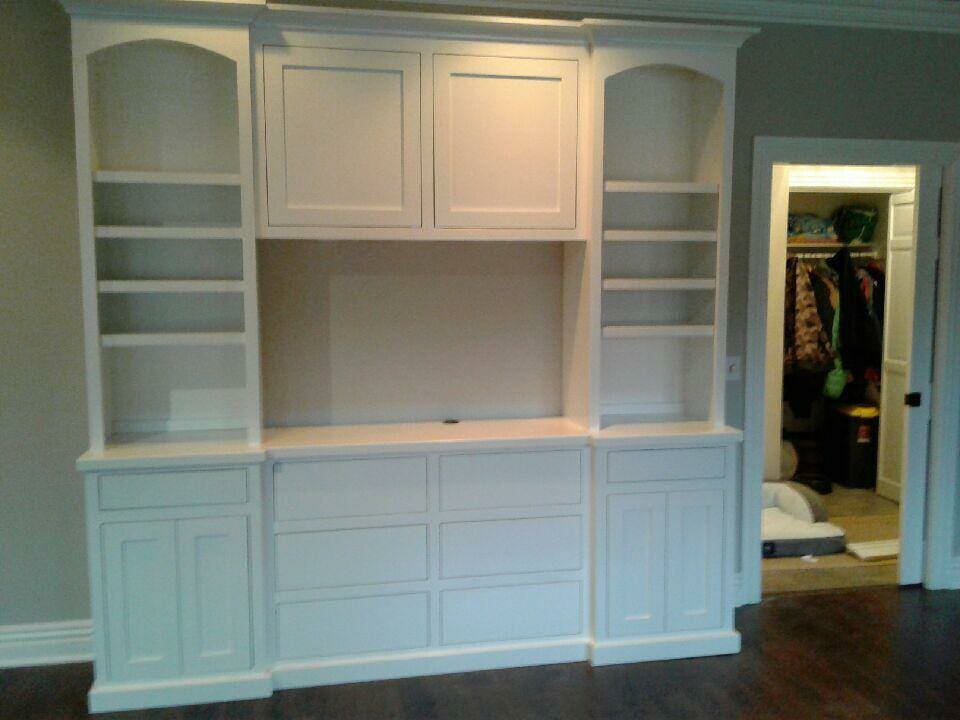 White Customized Cabinet    — Custom Cabinets in Spring, AR