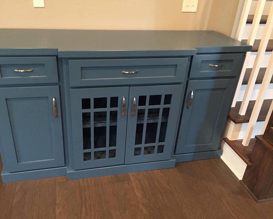 Blue Cabinet    — Custom Cabinets in Spring, AR