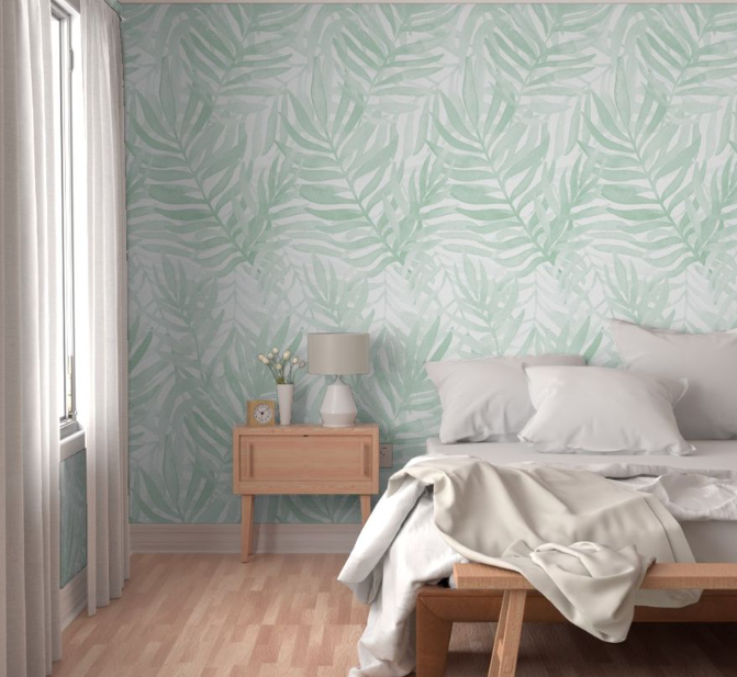 Tropical Sea Foam Holiday Wallpaper