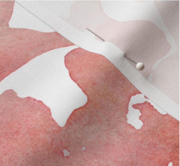 Scarlet Blooms Fabric