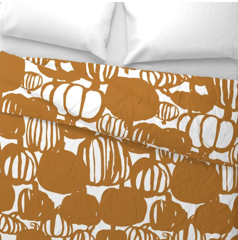 Pumpkin Mirage Duvet Cover