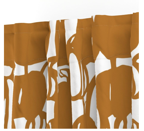 Pumpkin Mirage Curtain