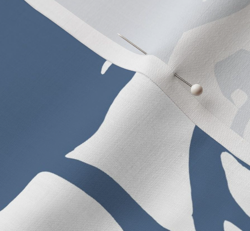 Blue Pumpkin Mirage Fabric