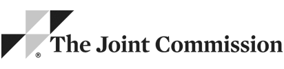 A black and white logo for the joint commission