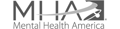 A black and white logo for miia mental health america