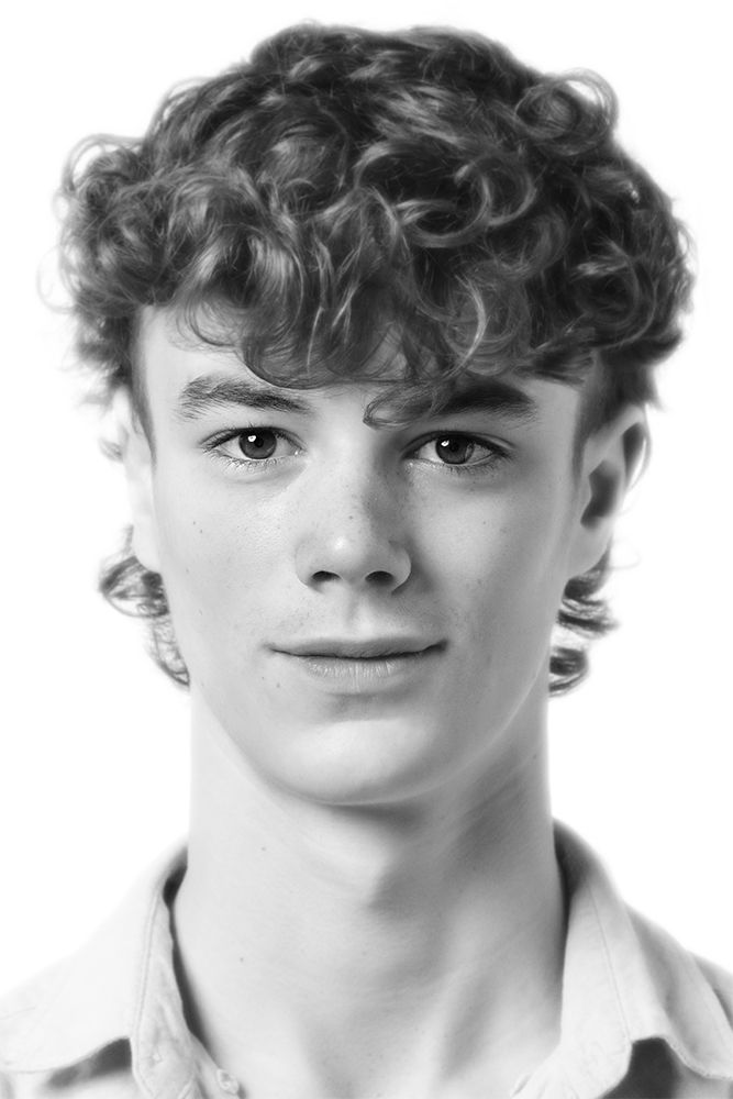 A classical photographic portraiture work, a close up of a young girl in incredible detail, part of a sibling trilogy.