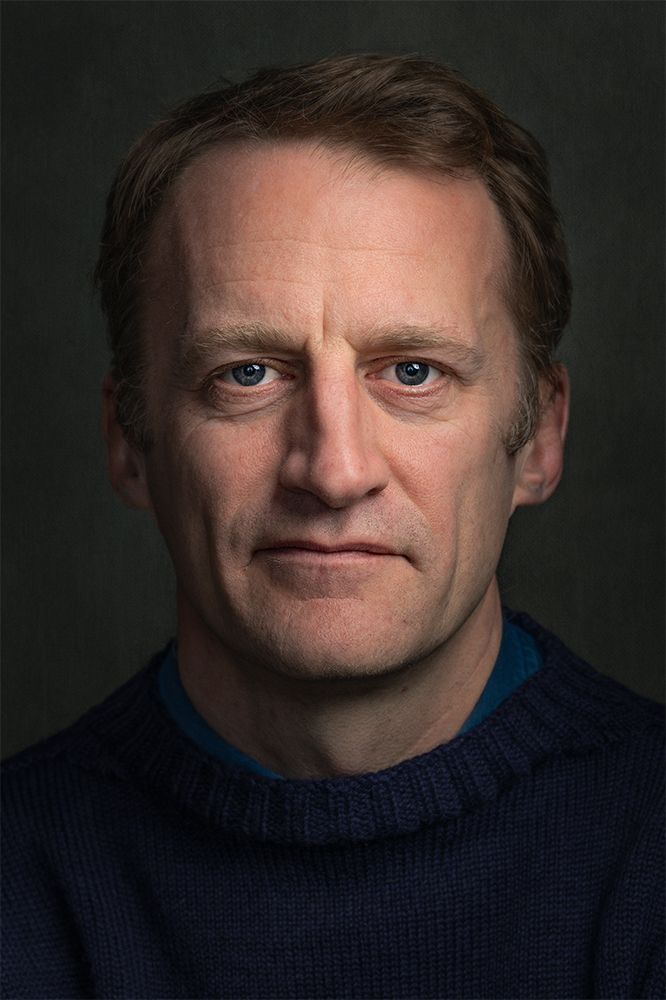 Close up portrait of a man in colour