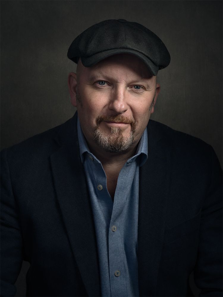 Close up portrait of a man in colour