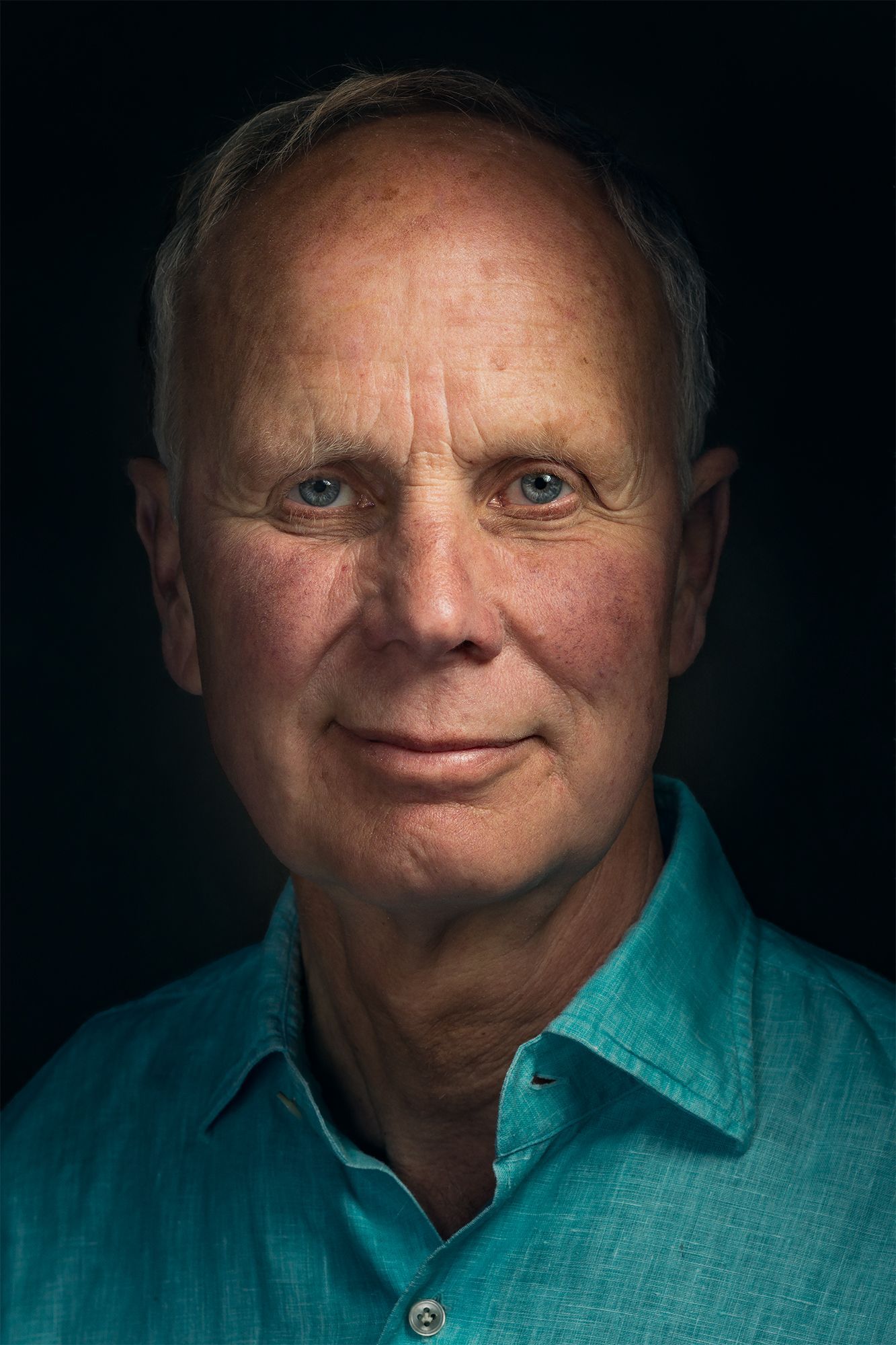 Close up portrait of a man in colour