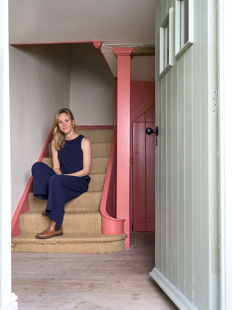 Custom close up fine art photo portrait photography adapted to your specific brief, in this case, sitting on a staircase.