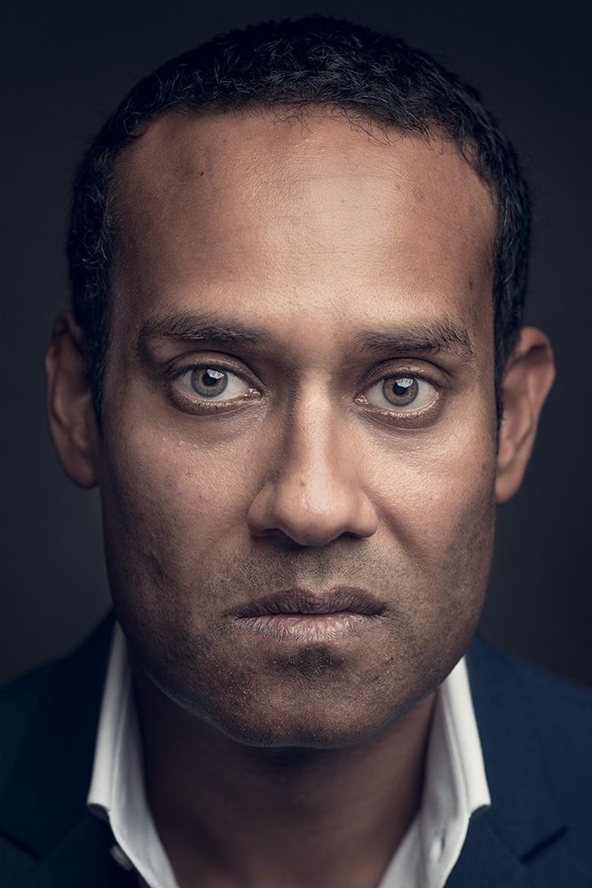 Close up portrait of a person using fine art portrait photography giving a unique dimensional depth