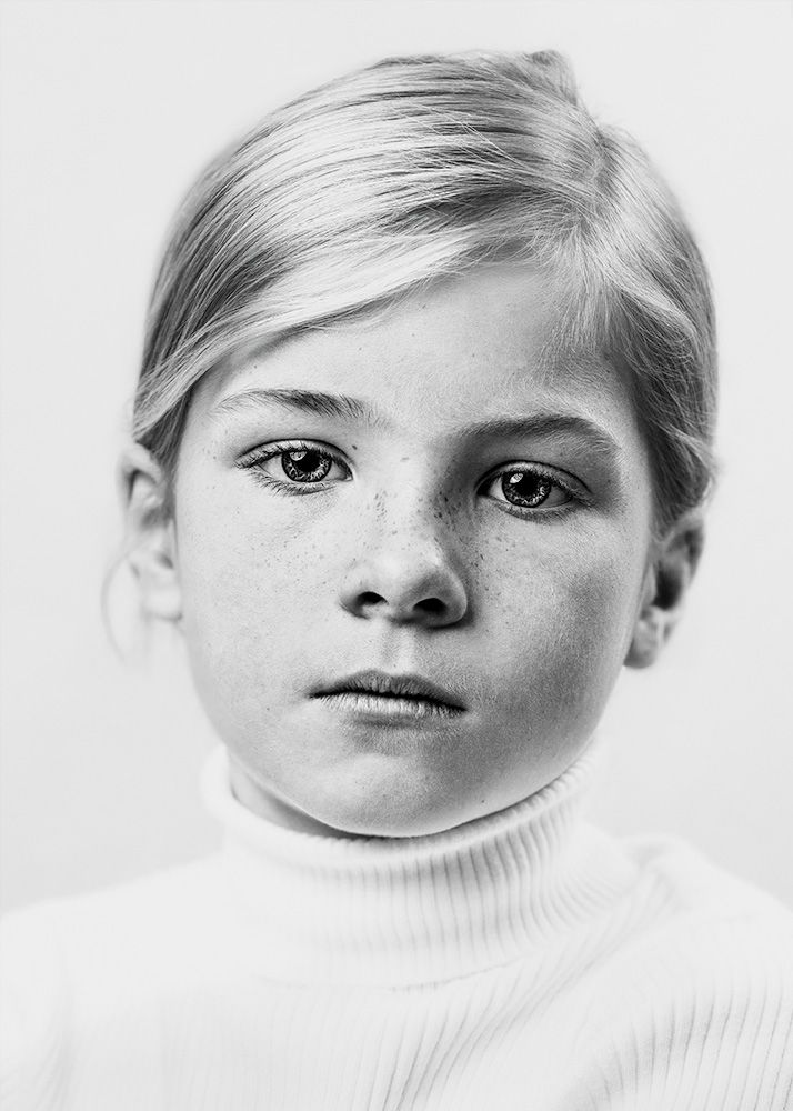 Fine art portraiture, this is a close up fine art photo portrait of a child.