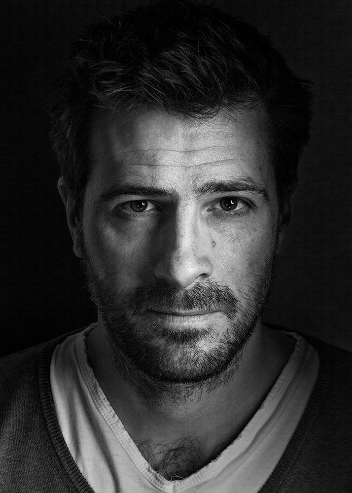 High definition black and white close up photo portrait of a person using advanced photography and editing techniques.