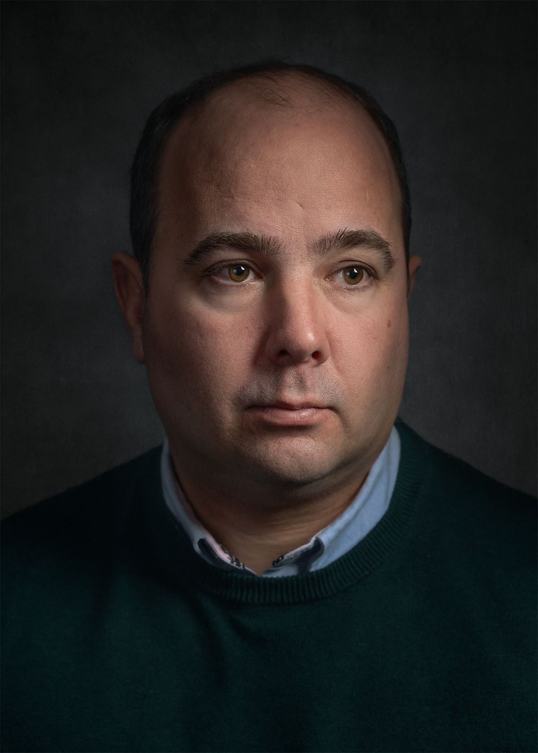 Close up portrait of a man in colour
