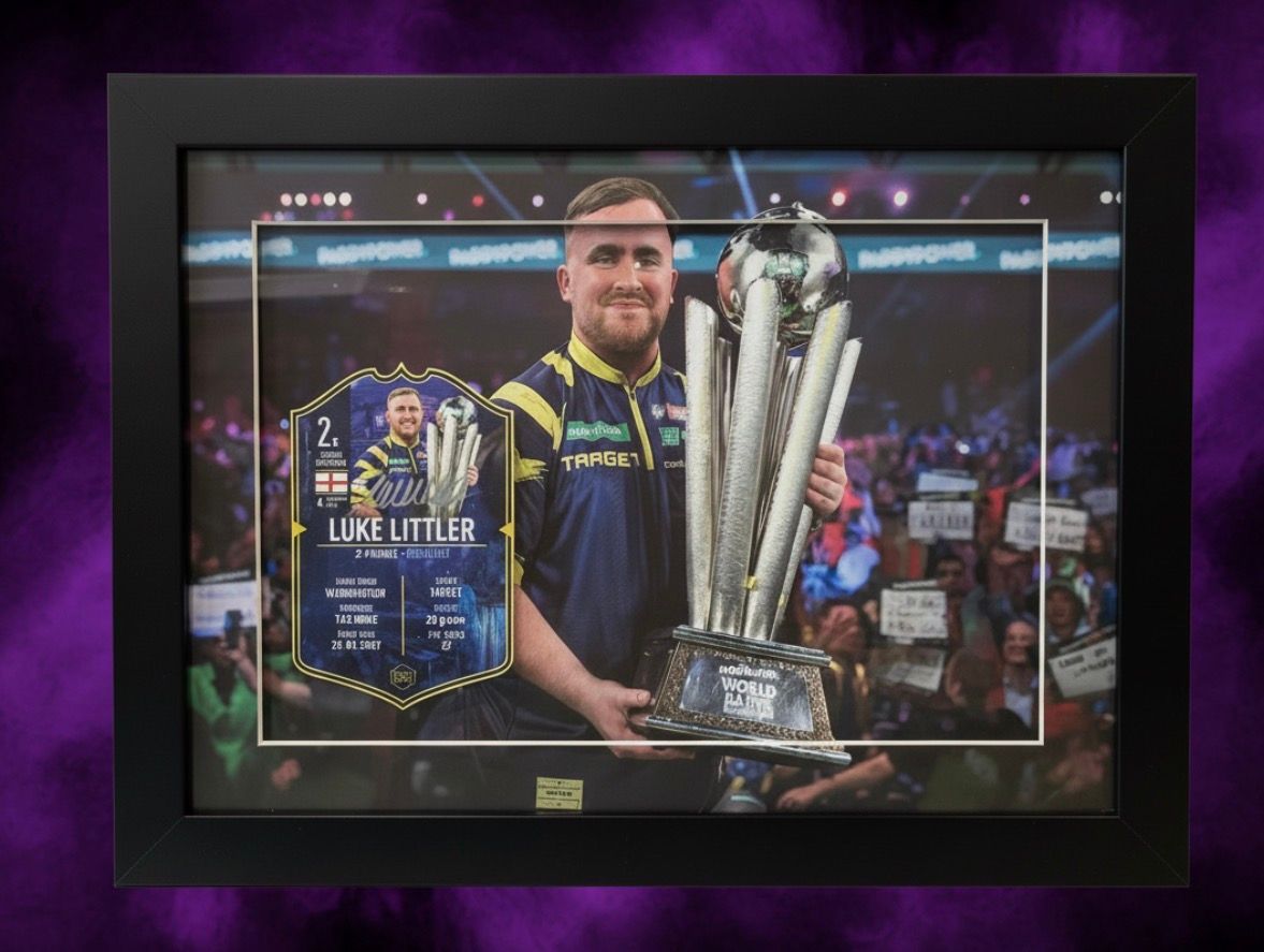 Signed Luke Littler ultimate card