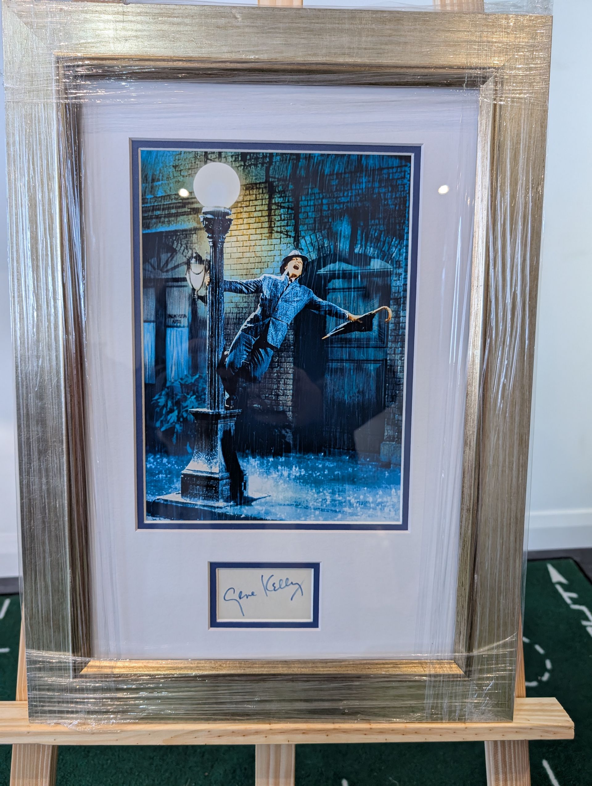 Gene Kelly Singing in The Rain Hand Signed Album Page