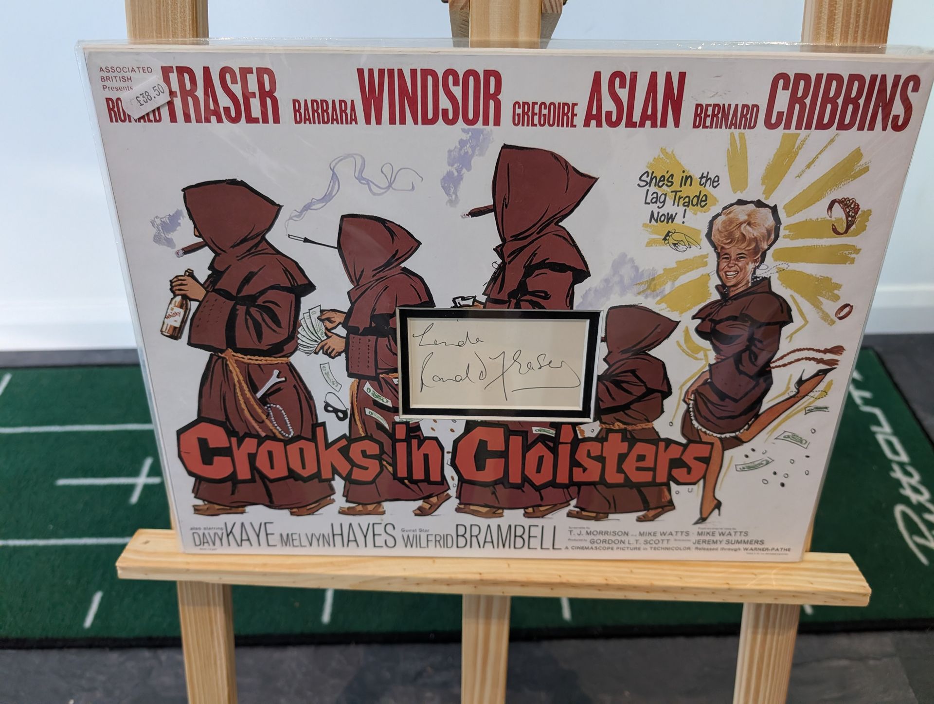 Ronald Fraser Hand Signed Album Page