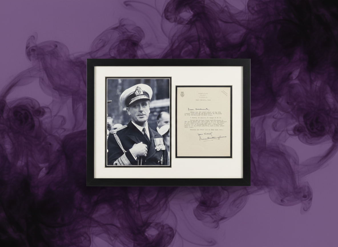 Lord Mountbatten of Burma Hand Signed Typed Letter