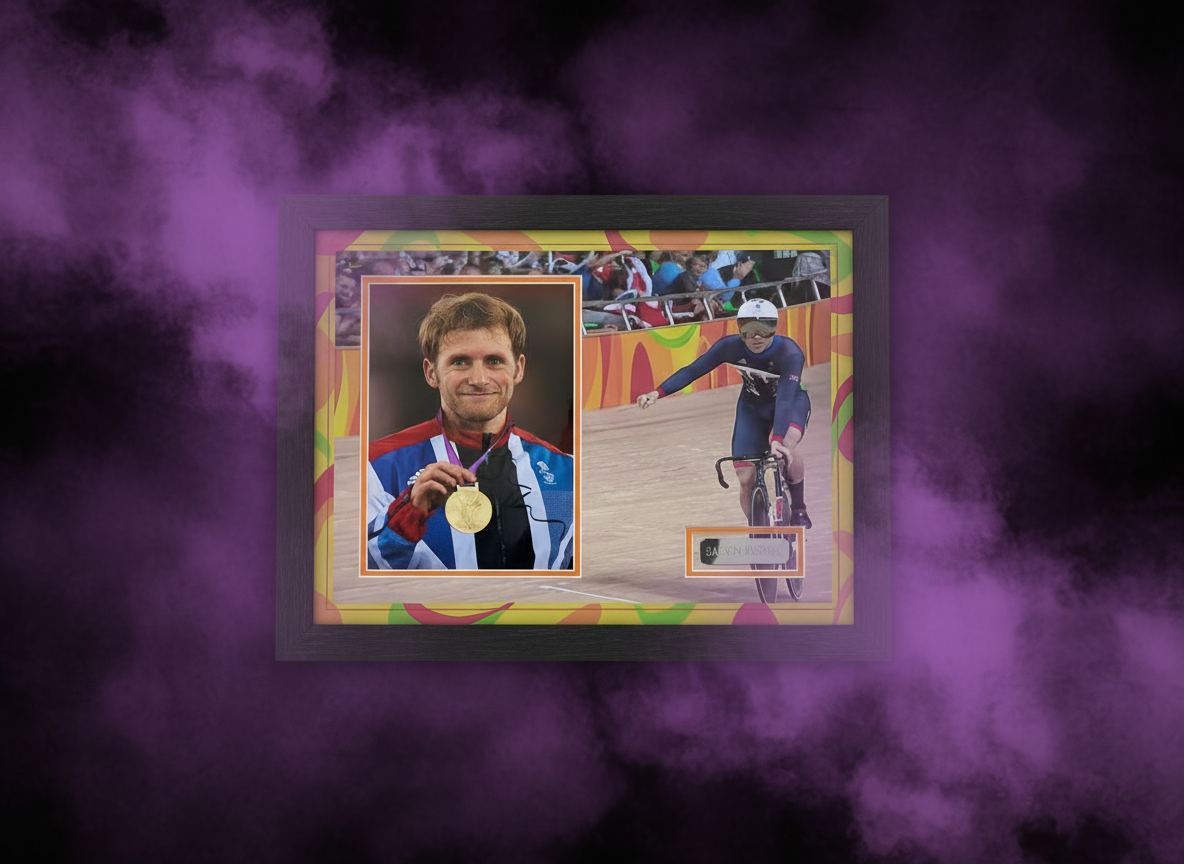 Jason Kenny London Olympics 2012 Cycling Gold Medal Hand Signed Photograph