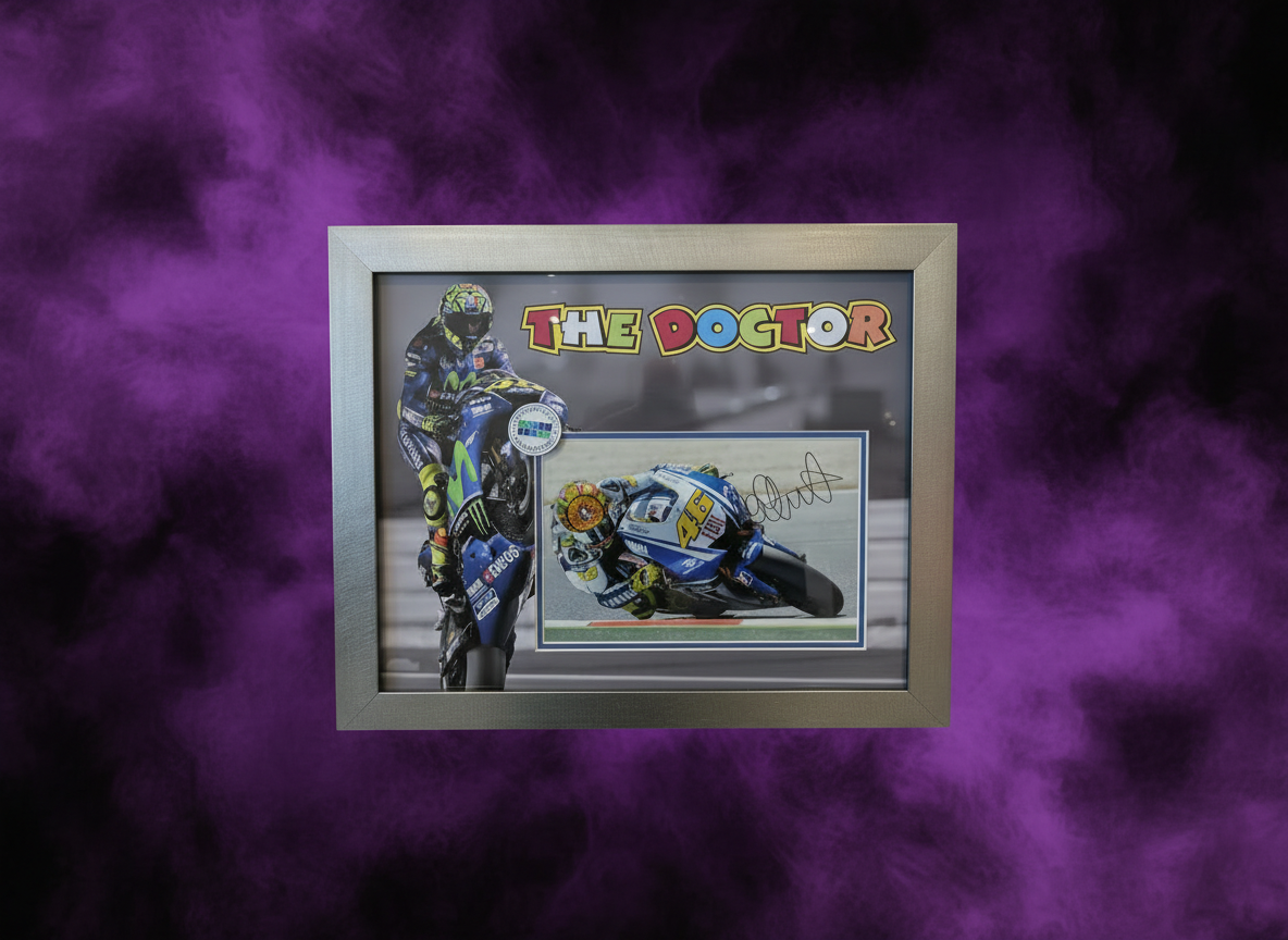 The Doctor Valentino Rossi Hand Signed Photograph
