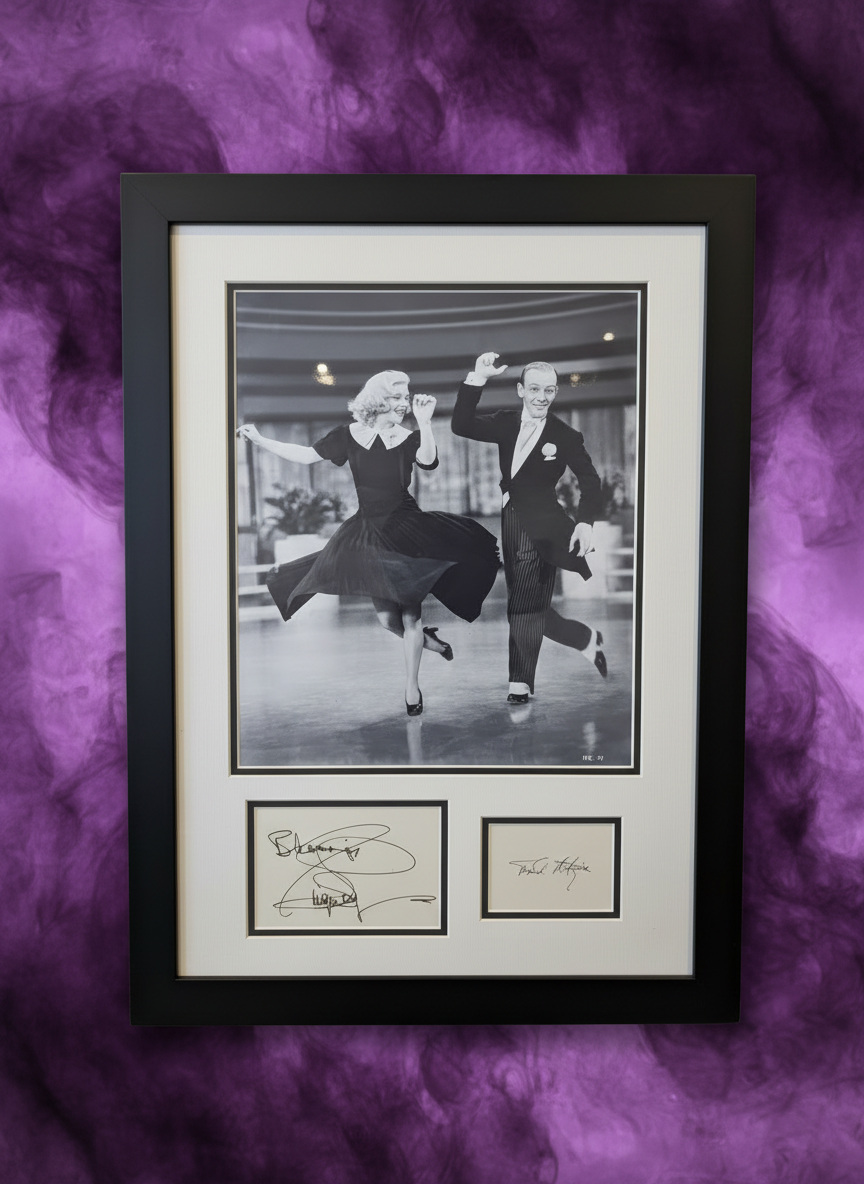Fred Astaire & Ginger Rogers Hand Signed Album Pages