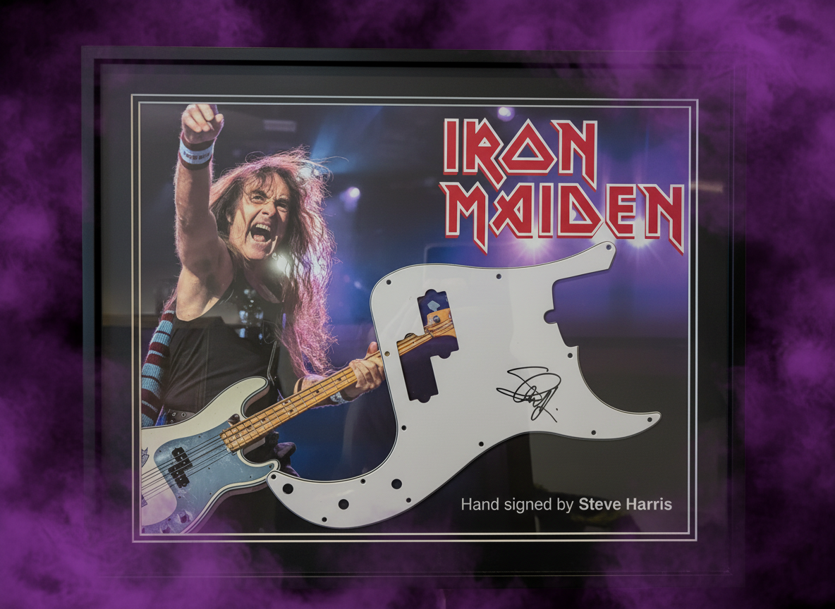 Steve Harris Hand Signed Pickguard