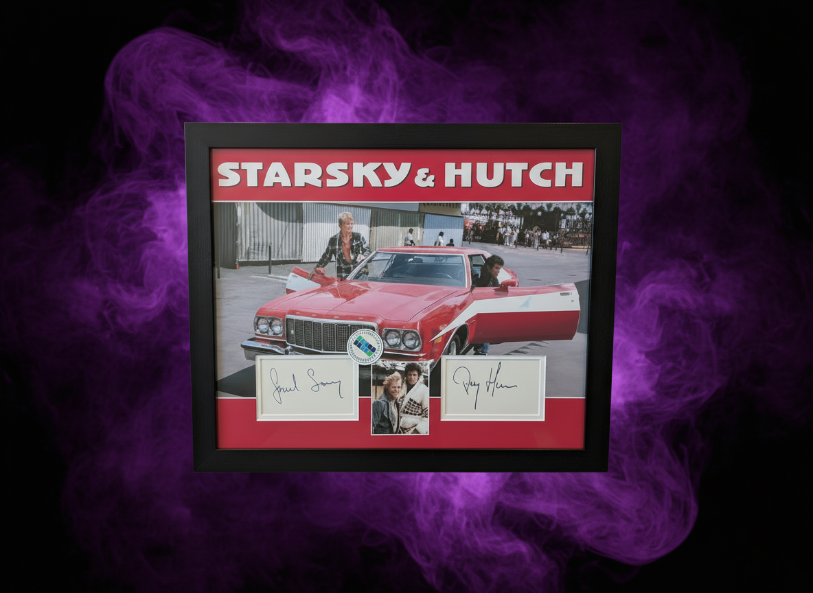 David Soul & Paul Michael Starsky & Hutch Hand Signed Album Pages