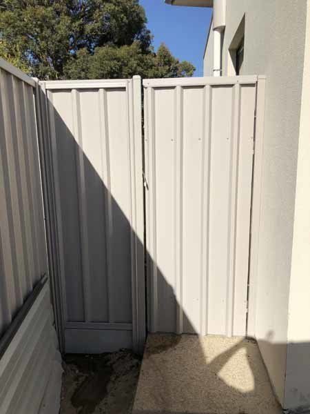 End of a fence | Roseworthy, SA | Bazza's Fencing