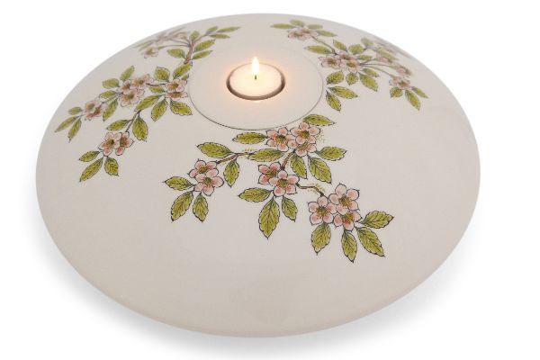 Hand painted urn bowl Blossom