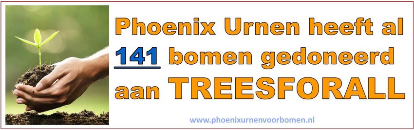 Phoenix Urnen - Urnenatelier De Vlinder doneert bomen aan treesforall.nl