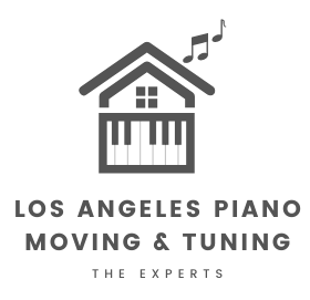 Logo: House-shaped piano keys, musical notes, text