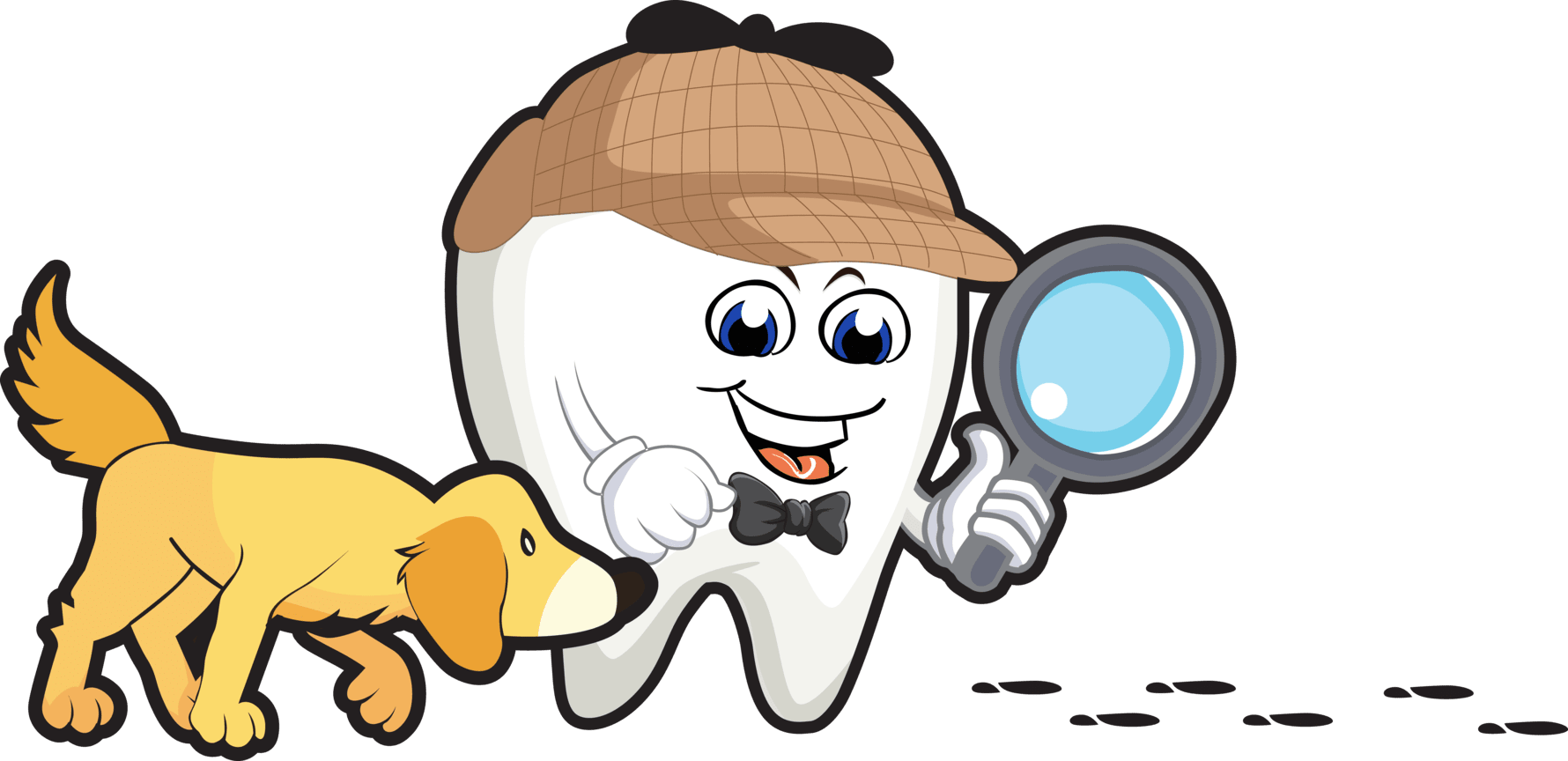 Sherlock Tooth With Charlie The Dog | Detective Looking For Clues | Following Footprints | Cavity Detective | Best Pediatric Dentist In Tinton Falls, NJ
