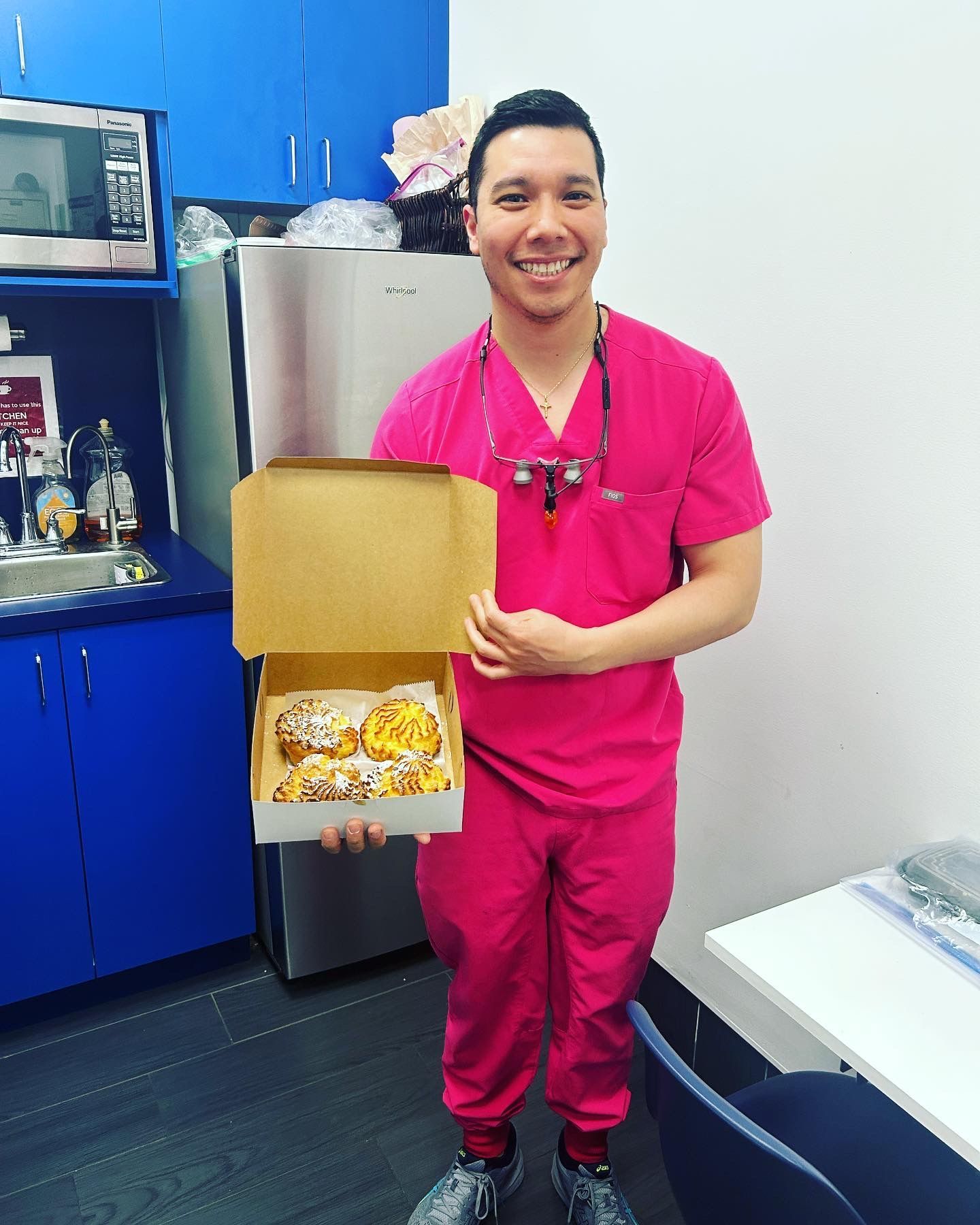 Dr. John Ding | Dentist Holding Treats | Dentist With Donuts | Cavity Detective | Best Pediatric Dentist In Tinton Falls, NJ