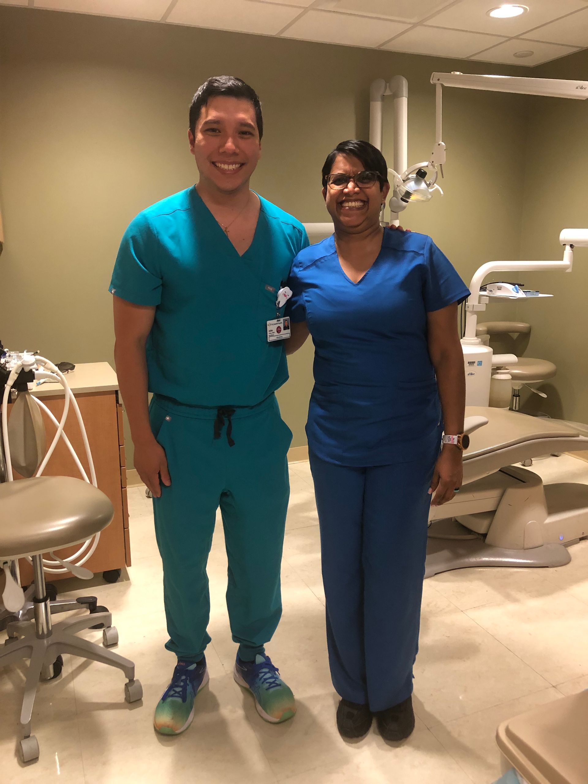 Dr. John Ding With Staff | Dental Team Photo | Dentist With Dental Assistant | Dental Staff | Cavity Detective | Best Pediatric Dentist In Tinton Falls, NJ