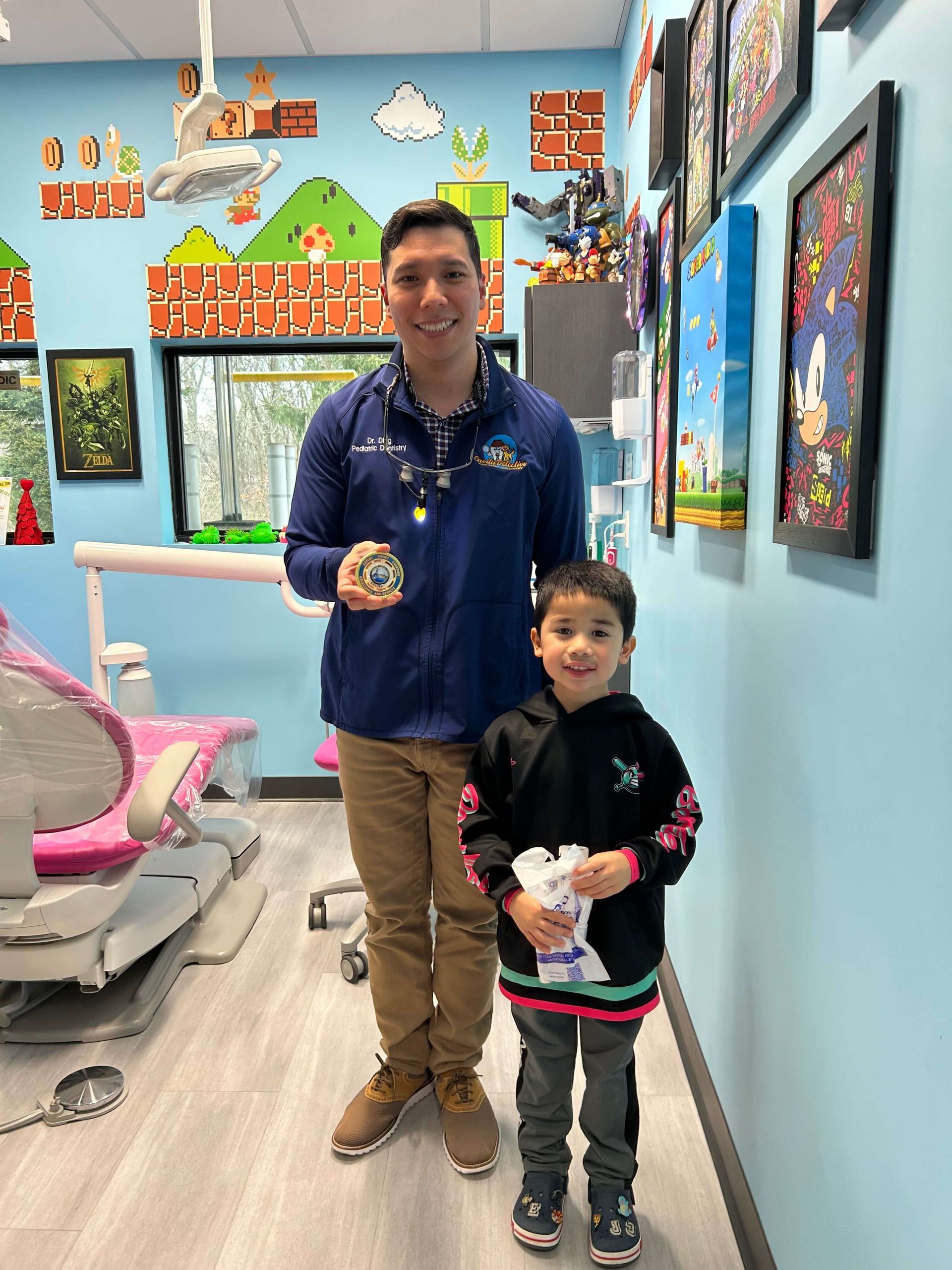 Dental Team Photo | Dentist and Hygienist | Dental Treatment | Cavity Detective | Best Pediatric Dentist In Tinton Falls, NJ