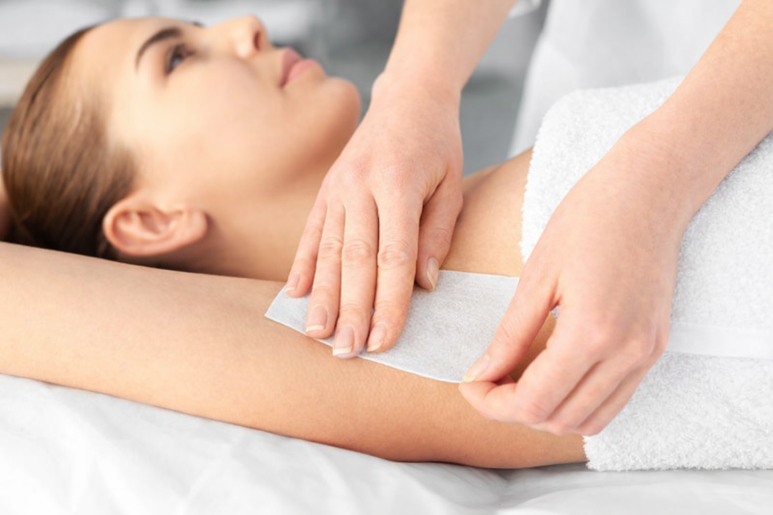 Person's Face Being Waxed — Penelope's Beauty in Raymond Terrace, NSW