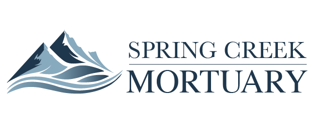 Spring Creek Mortuary logo with icon on the left and business name on the right