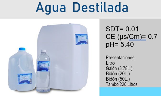 AGUA DESTILADA