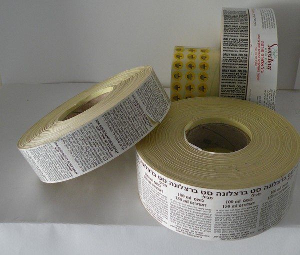 מדבקות ויניל שקופות לאריזות קוסמטיקה ותכשיטים בגימור יוקרתי