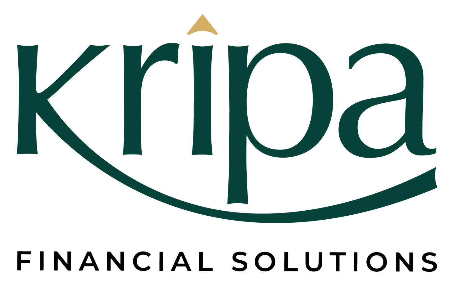 The logo for kripa financial solutions has a house on it.
