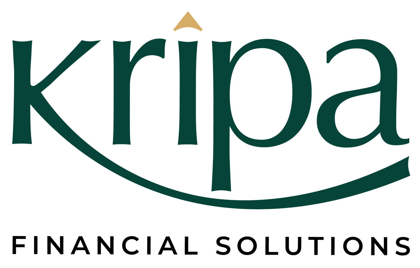The logo for kripa financial solutions has a house on it.