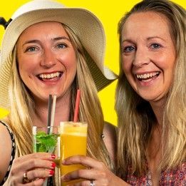 Camilla Weinstein and Charlotte Downes, co-founders, Straw the Line