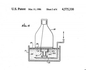 A black and white drawing of a u.s. patent