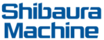 a blue and white logo for shibaura machine