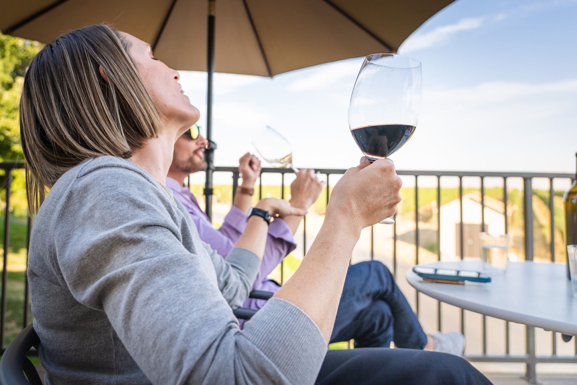 Wine on the patio!